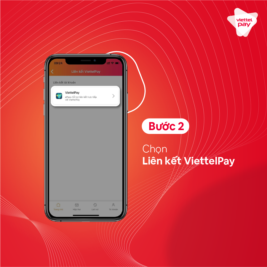 Nhấn vào liên kết ViettelPay