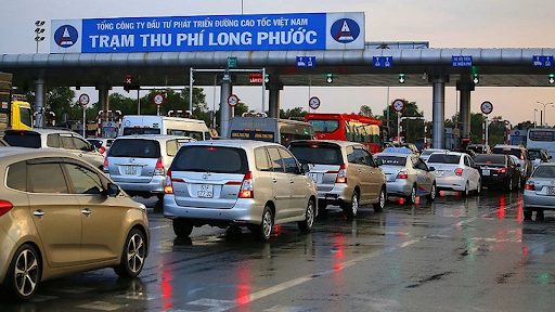 Trạm thu phí Long Phước thuộc đường cao tốc Long Thành - Dầu Giây, tại vị trí số KM 11+850