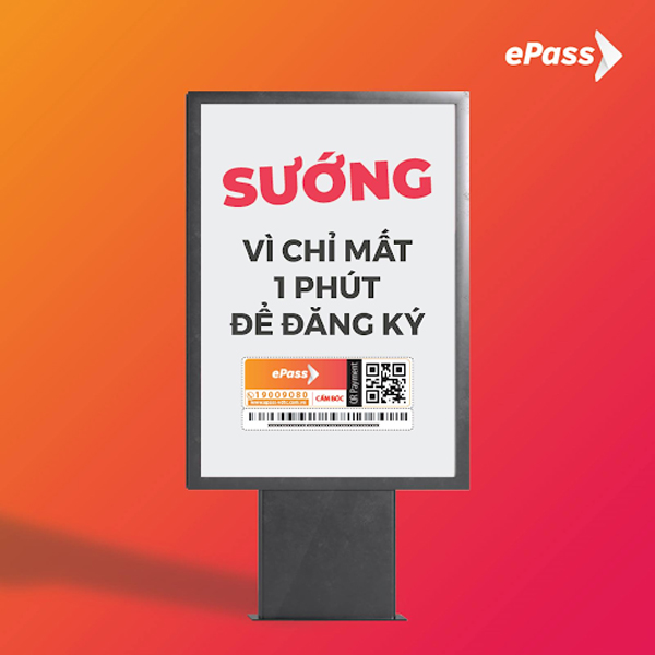Đăng ký dán thẻ ePass ngay tại nhà chỉ với 1 phút đăng ký