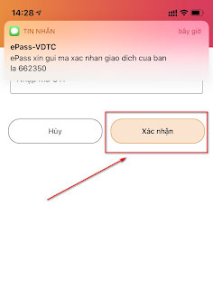 Nhập chính xác mã OTP nhấn Xác nhận