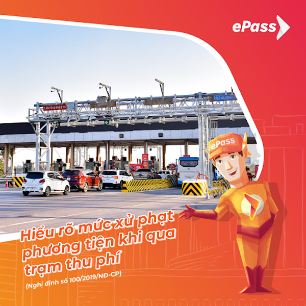 Nếu không dán thẻ e-Tag mà đi vào làn thu phí không dừng ETC, tài xế sẽ bị phạt từ 1 - 2 triệu đồng, tước bằng lái từ 1 - 3 tháng