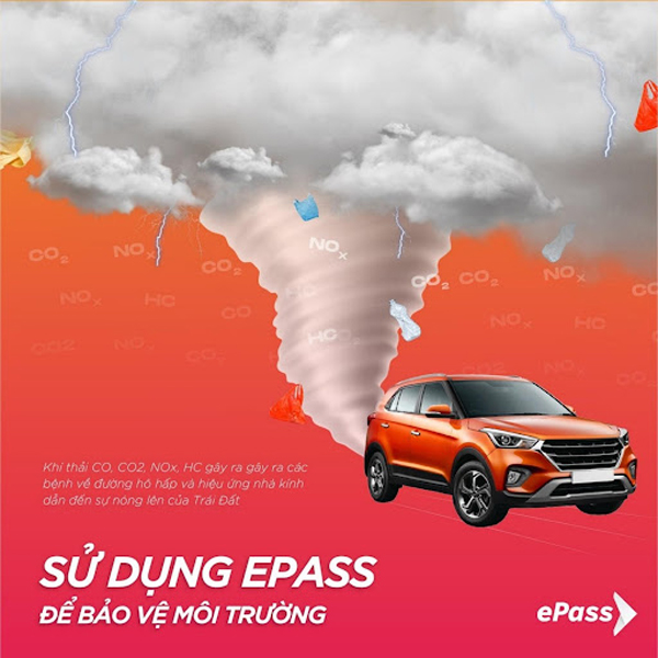 Sử dụng thu phí không dừng giúp giảm lượng khí độc hại, góp phần bảo vệ môi trường và gìn giữ sức khỏe con người