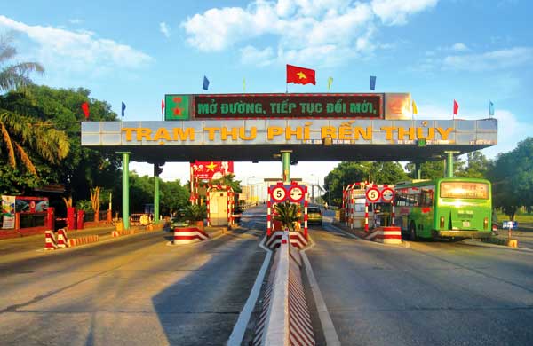 Trạm thu phí Bến Thủy nằm trên địa bàn tỉnh Nghệ An áp dụng hình thức thu phí hở