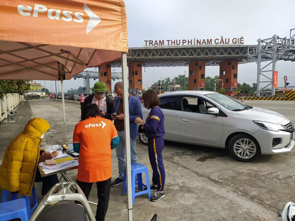 Epass tại trạm thu phí Nam Cầu Giẽ