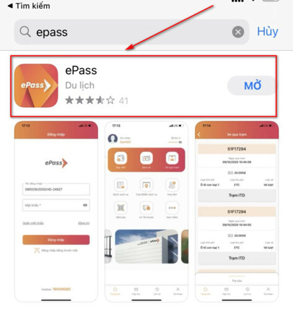 Tải ứng dụng epass