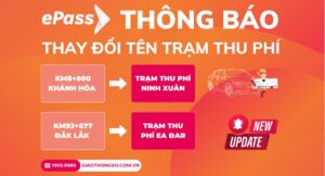 Thay đổi tên gọi các trạm thu phí