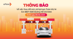 điều chỉnh mức phí tại trạm thu phí Toàn Mỹ