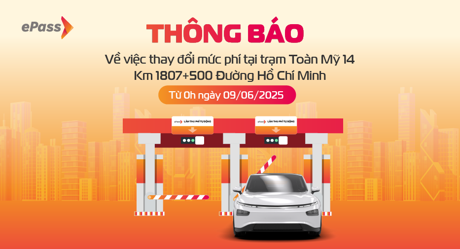 điều chỉnh mức phí tại trạm thu phí Toàn Mỹ