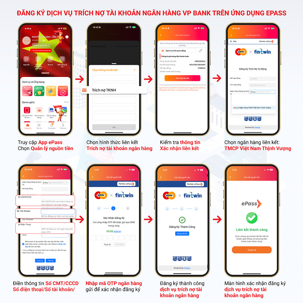 liên kết ePass với VPBank