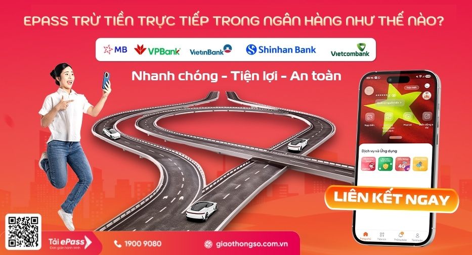 ePass trừ tiền trực tiếp trong ngân hàng