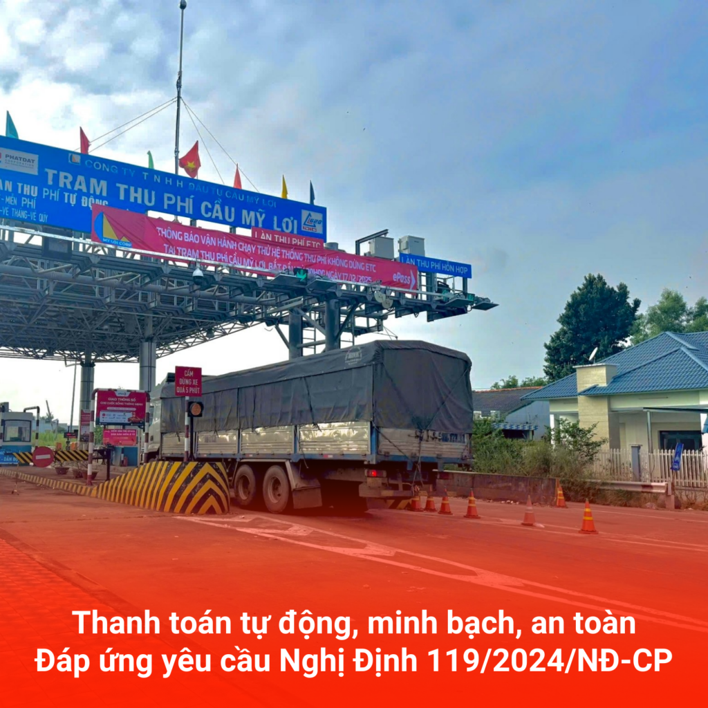 thu phí không dừng cầu mỹ lợi