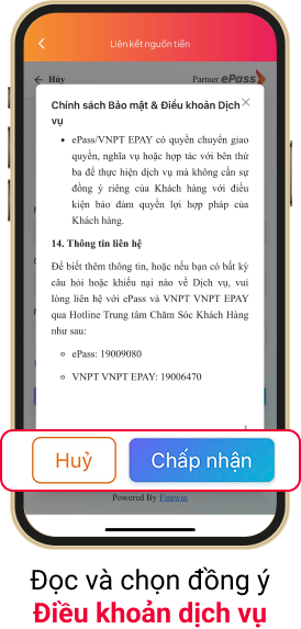 Hướng dẫn liên kết tài khoản ngân hàng trên ứng dụng ePass