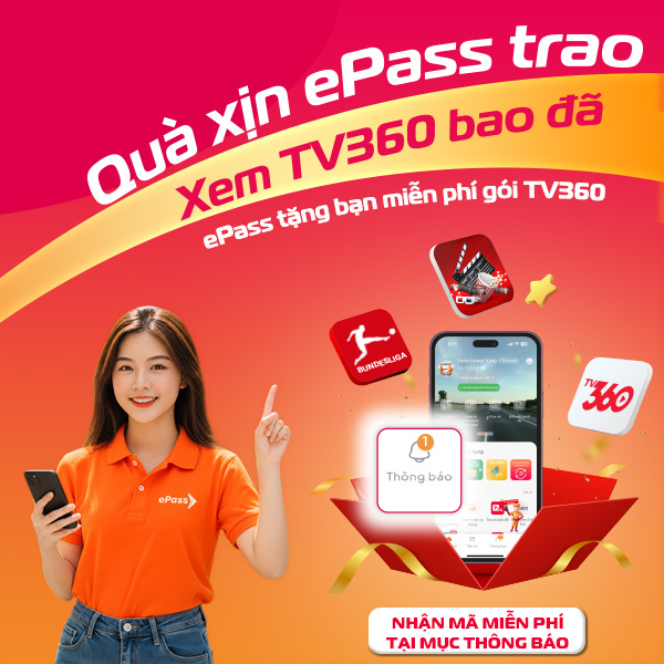ePass tặng voucher TV360