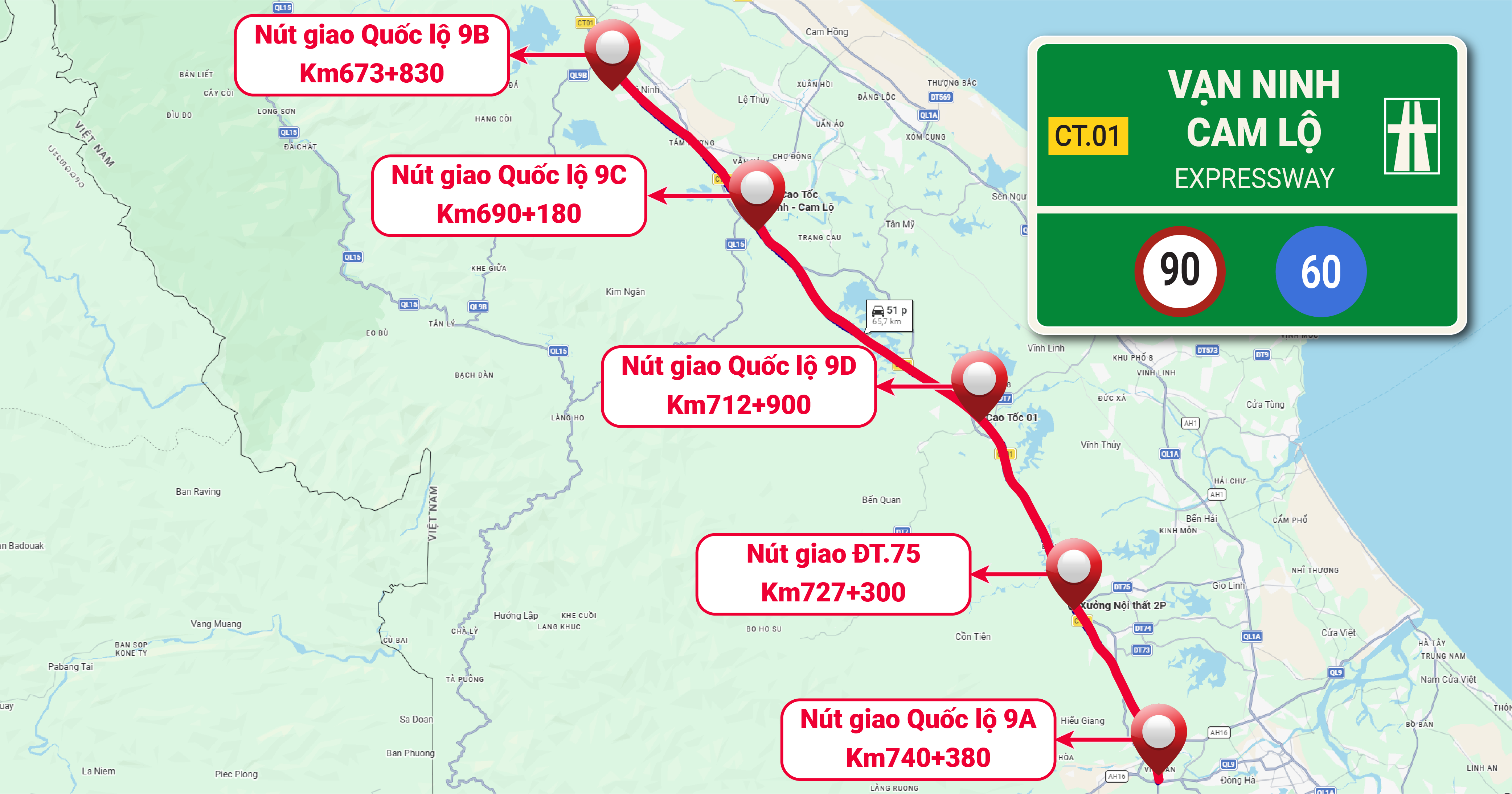 mức phí ETC Vạn Ninh Cam Lộ