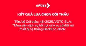 THÔNG BÁO TRÚNG THẦU